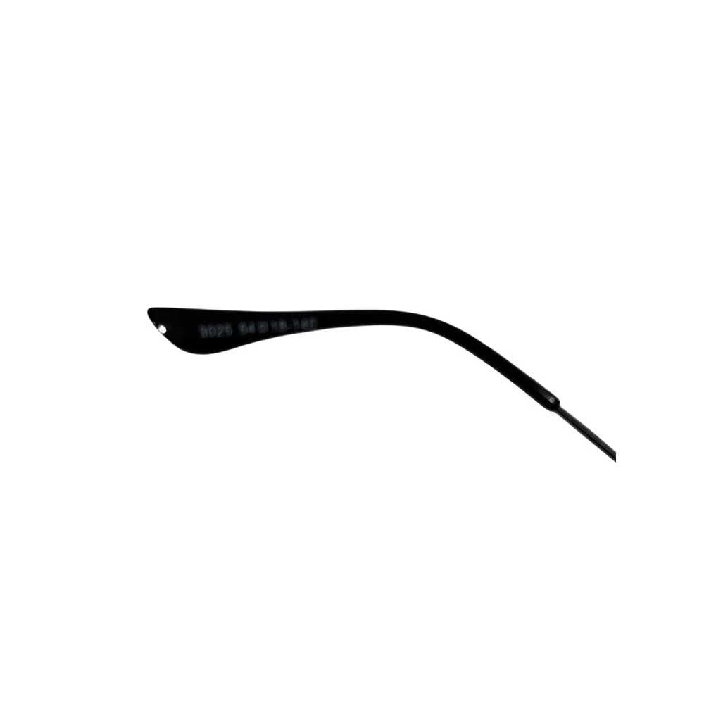 Ray-Ban Aviator Classic Black Metal Sunglasses RB3025 58mm Made in Italy